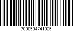 Código de barras (EAN, GTIN, SKU, ISBN): '7898594741026'