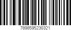 Código de barras (EAN, GTIN, SKU, ISBN): '7898595230321'