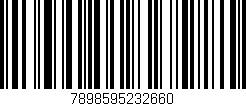 Código de barras (EAN, GTIN, SKU, ISBN): '7898595232660'
