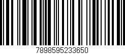 Código de barras (EAN, GTIN, SKU, ISBN): '7898595233650'