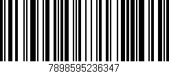 Código de barras (EAN, GTIN, SKU, ISBN): '7898595236347'