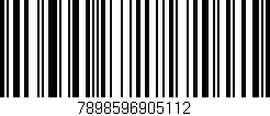 Código de barras (EAN, GTIN, SKU, ISBN): '7898596905112'