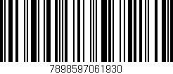 Código de barras (EAN, GTIN, SKU, ISBN): '7898597061930'