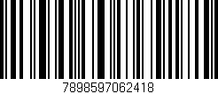 Código de barras (EAN, GTIN, SKU, ISBN): '7898597062418'