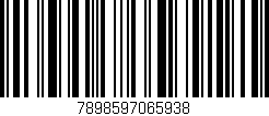 Código de barras (EAN, GTIN, SKU, ISBN): '7898597065938'