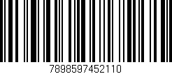 Código de barras (EAN, GTIN, SKU, ISBN): '7898597452110'
