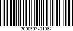 Código de barras (EAN, GTIN, SKU, ISBN): '7898597481064'