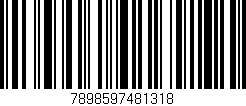 Código de barras (EAN, GTIN, SKU, ISBN): '7898597481318'