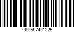 Código de barras (EAN, GTIN, SKU, ISBN): '7898597481325'