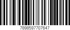 Código de barras (EAN, GTIN, SKU, ISBN): '7898597707647'
