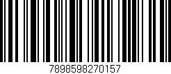 Código de barras (EAN, GTIN, SKU, ISBN): '7898598270157'