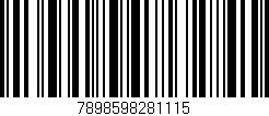Código de barras (EAN, GTIN, SKU, ISBN): '7898598281115'
