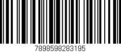 Código de barras (EAN, GTIN, SKU, ISBN): '7898598283195'