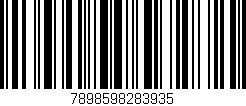 Código de barras (EAN, GTIN, SKU, ISBN): '7898598283935'