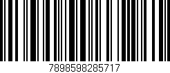 Código de barras (EAN, GTIN, SKU, ISBN): '7898598285717'