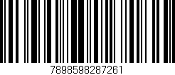 Código de barras (EAN, GTIN, SKU, ISBN): '7898598287261'
