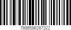 Código de barras (EAN, GTIN, SKU, ISBN): '7898598287322'
