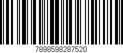 Código de barras (EAN, GTIN, SKU, ISBN): '7898598287520'