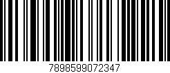 Código de barras (EAN, GTIN, SKU, ISBN): '7898599072347'