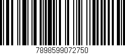 Código de barras (EAN, GTIN, SKU, ISBN): '7898599072750'