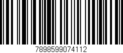 Código de barras (EAN, GTIN, SKU, ISBN): '7898599074112'