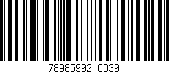 Código de barras (EAN, GTIN, SKU, ISBN): '7898599210039'
