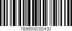 Código de barras (EAN, GTIN, SKU, ISBN): '7898599260430'