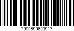 Código de barras (EAN, GTIN, SKU, ISBN): '7898599680917'