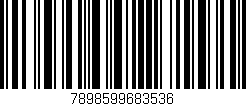 Código de barras (EAN, GTIN, SKU, ISBN): '7898599683536'