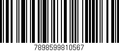 Código de barras (EAN, GTIN, SKU, ISBN): '7898599810567'
