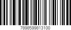 Código de barras (EAN, GTIN, SKU, ISBN): '7898599813100'