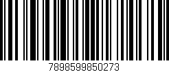 Código de barras (EAN, GTIN, SKU, ISBN): '7898599850273'