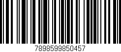 Código de barras (EAN, GTIN, SKU, ISBN): '7898599850457'