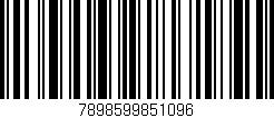 Código de barras (EAN, GTIN, SKU, ISBN): '7898599851096'