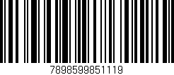 Código de barras (EAN, GTIN, SKU, ISBN): '7898599851119'