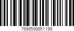Código de barras (EAN, GTIN, SKU, ISBN): '7898599851188'