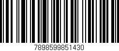 Código de barras (EAN, GTIN, SKU, ISBN): '7898599851430'
