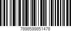 Código de barras (EAN, GTIN, SKU, ISBN): '7898599851478'