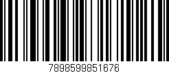 Código de barras (EAN, GTIN, SKU, ISBN): '7898599851676'