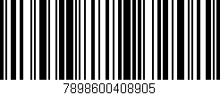 Código de barras (EAN, GTIN, SKU, ISBN): '7898600408905'