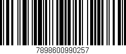 Código de barras (EAN, GTIN, SKU, ISBN): '7898600990257'
