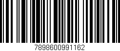 Código de barras (EAN, GTIN, SKU, ISBN): '7898600991162'