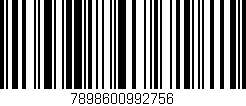 Código de barras (EAN, GTIN, SKU, ISBN): '7898600992756'