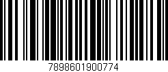 Código de barras (EAN, GTIN, SKU, ISBN): '7898601900774'