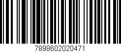 Código de barras (EAN, GTIN, SKU, ISBN): '7898602020471'