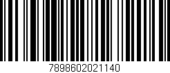 Código de barras (EAN, GTIN, SKU, ISBN): '7898602021140'