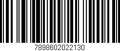 Código de barras (EAN, GTIN, SKU, ISBN): '7898602022130'