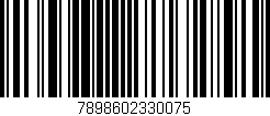 Código de barras (EAN, GTIN, SKU, ISBN): '7898602330075'