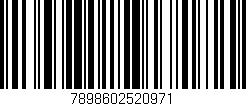 Código de barras (EAN, GTIN, SKU, ISBN): '7898602520971'
