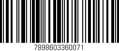 Código de barras (EAN, GTIN, SKU, ISBN): '7898603360071'